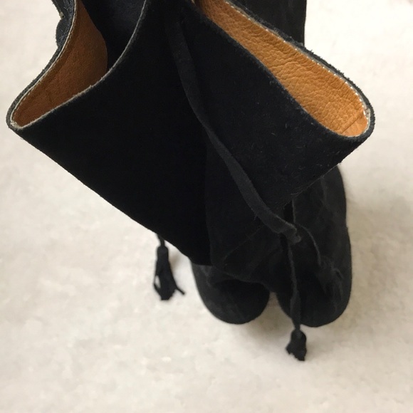 Suede Leather Heeled Boot - Picture 7 of 8